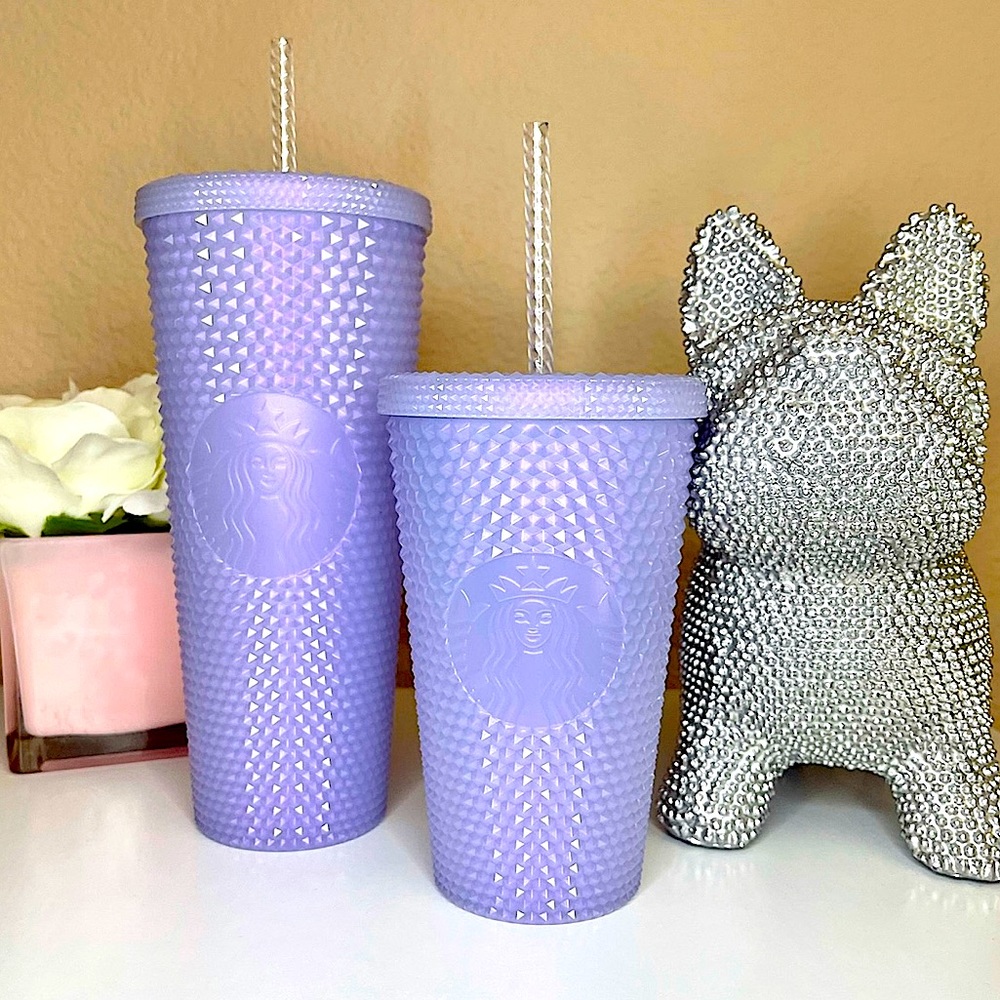 🤍💎NEW Starbucks studded lilac Icy tumbler cup set - Picture 2 of 8